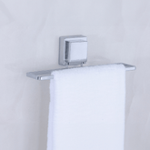 Toalheiro de Lavabo com Ventosa 25cm Aço Cromado - Ela Decora